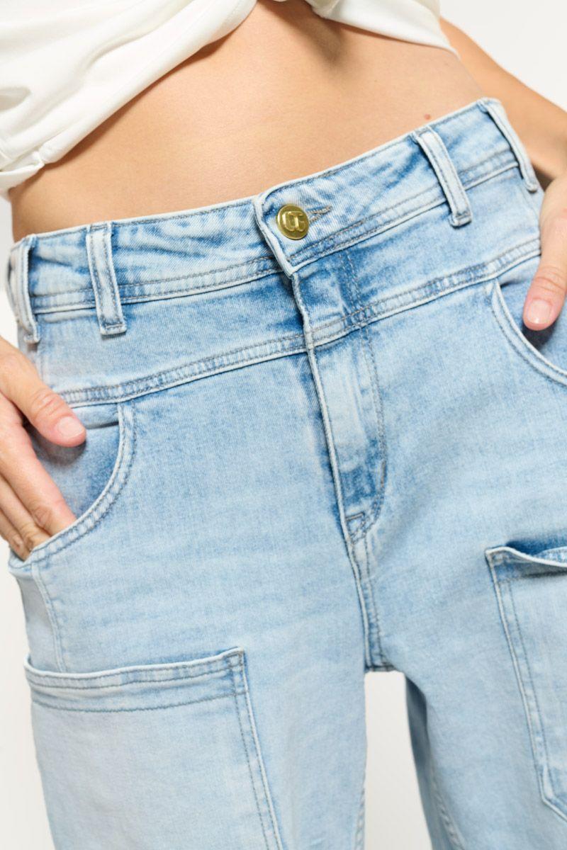 Le Temps Des Cerises Jeans Balloon Madie Neo Taille Haute Bleu N°5