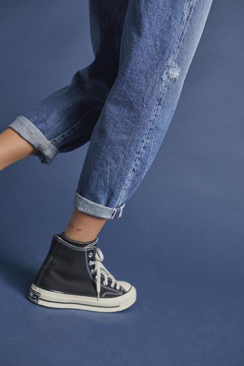 Le Temps Des Cerises Jeans Boyfit Cosa 7/8ème Destroy Vintage Bleu N°4