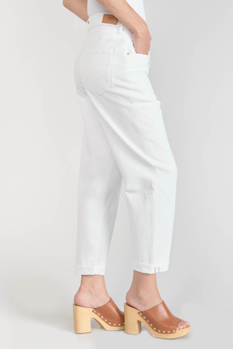 Le Temps Des Cerises Jeans Boyfit Cosy 7/8ème Blanc