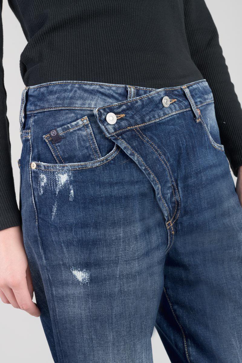 Le Temps Des Cerises Jeans Boyfit Cosy 7/8ème Destroy Bleu N°2