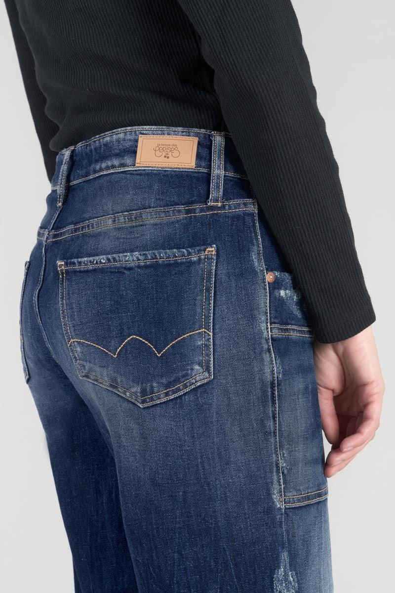 Le Temps Des Cerises Jeans Boyfit Cosy Pocket 7/8ème Destroy Bleu N°2