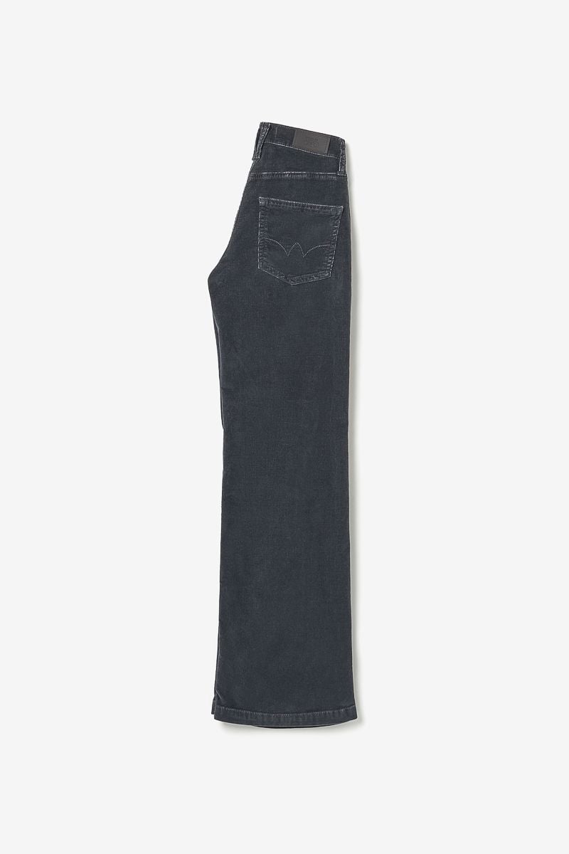 Le Temps Des Cerises Jeans Flare Fancy Velours Anthracite