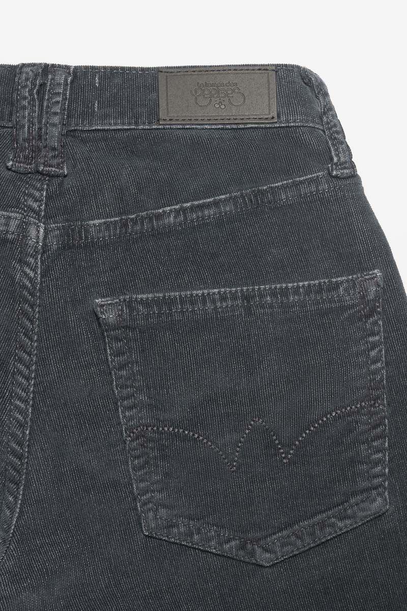Le Temps Des Cerises Jeans Flare Fancy Velours Anthracite