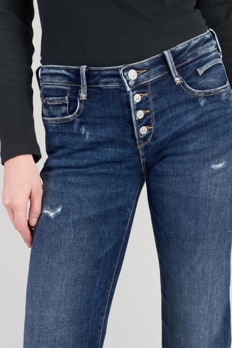 Le Temps Des Cerises Jeans Flare Foch Destroy Bleu N°2