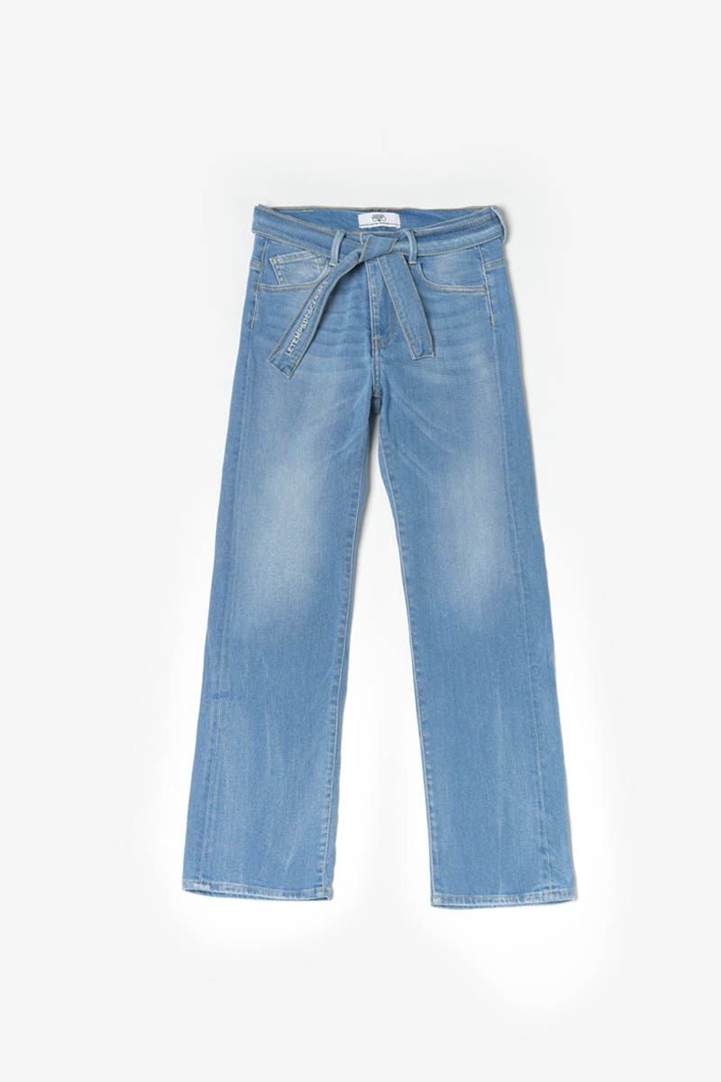 le temps des cerises Jeans large Wave taille haute 7/8ème vintage bleu N°5
