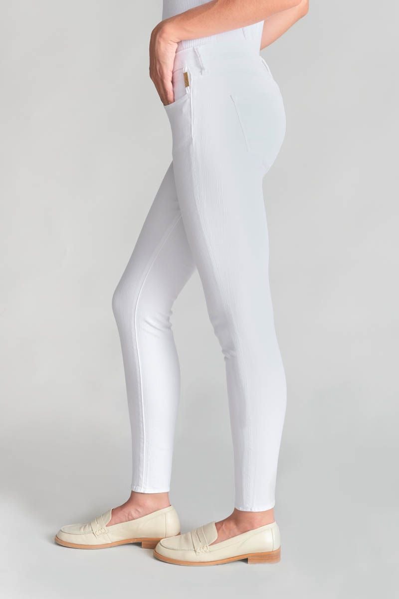 Le Temps Des Cerises Jeans Power Skinny 7/8ème Blanc