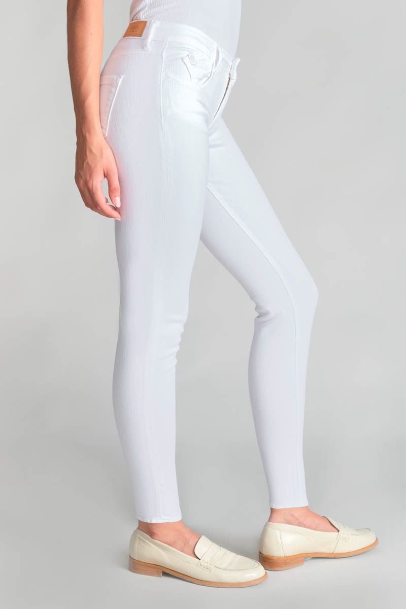 Le Temps Des Cerises Jeans Power Skinny 7/8ème Blanc