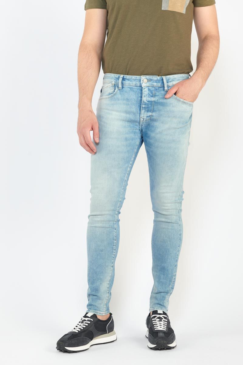 le temps des cerises Jeans power skinny 7/8ème bleu N°5