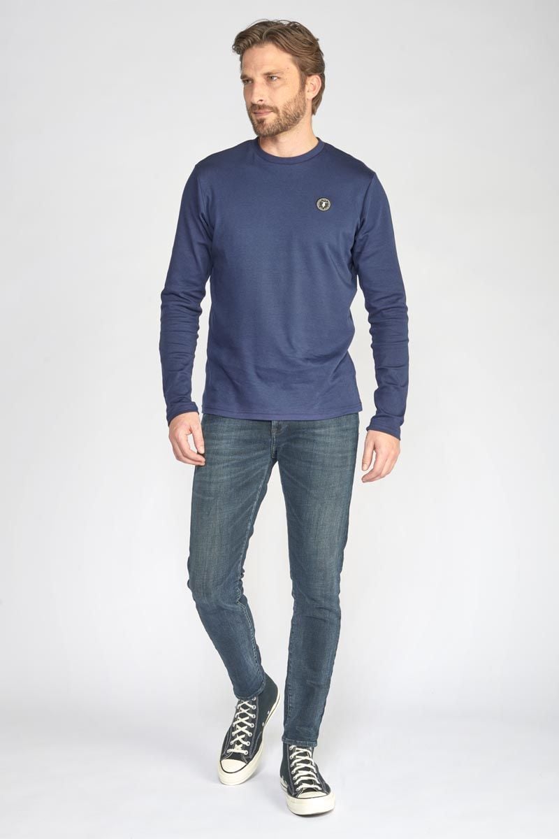le temps des cerises Jeans power skinny 7/8ème bleu-noir N°1