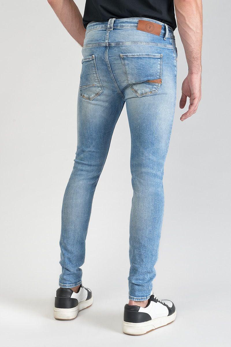 Le Temps Des Cerises Jeans Power Skinny 7/8ème Destroy Bleu N°4