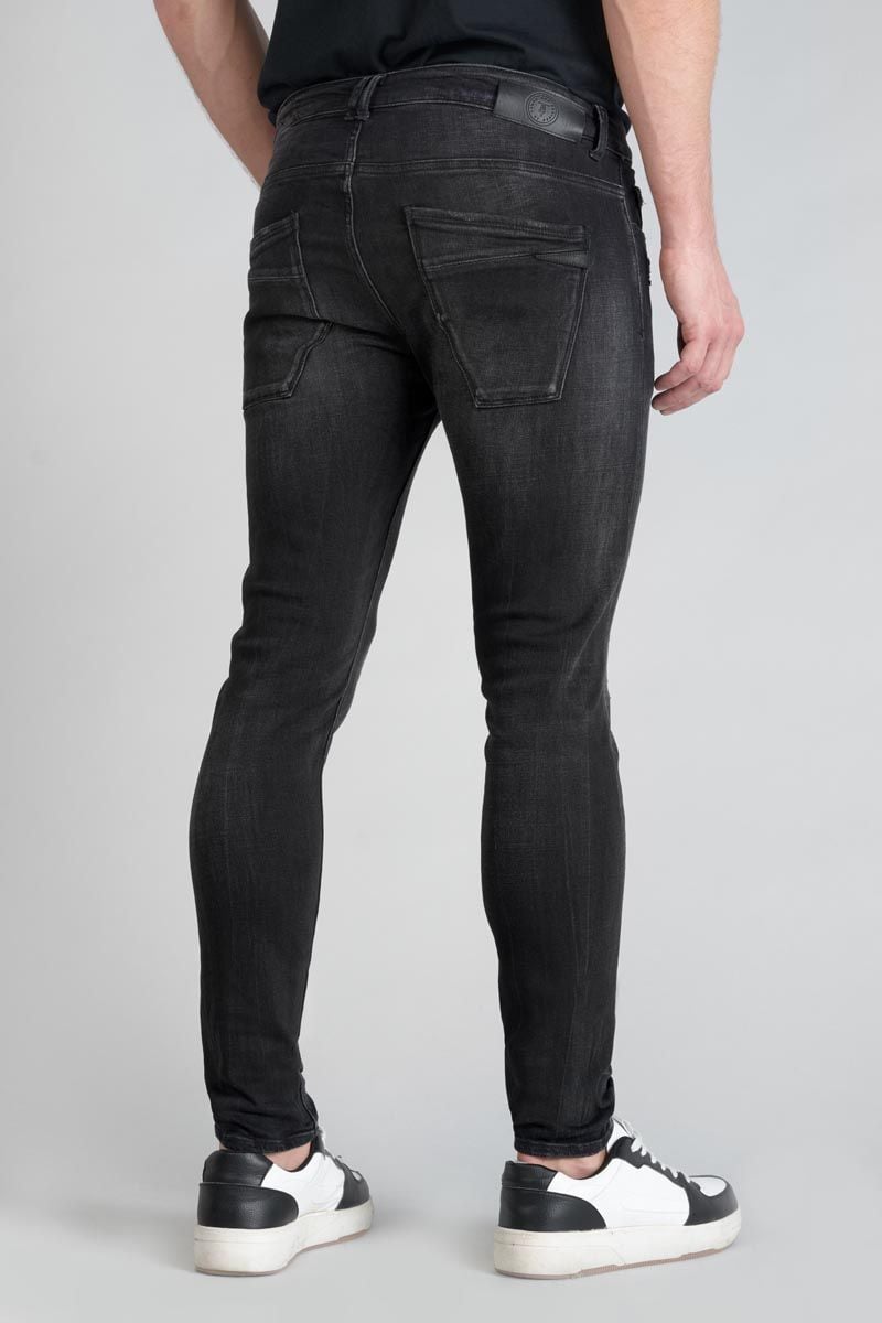 Le Temps Des Cerises Jeans Power Skinny 7/8ème Destroy Noir N°1