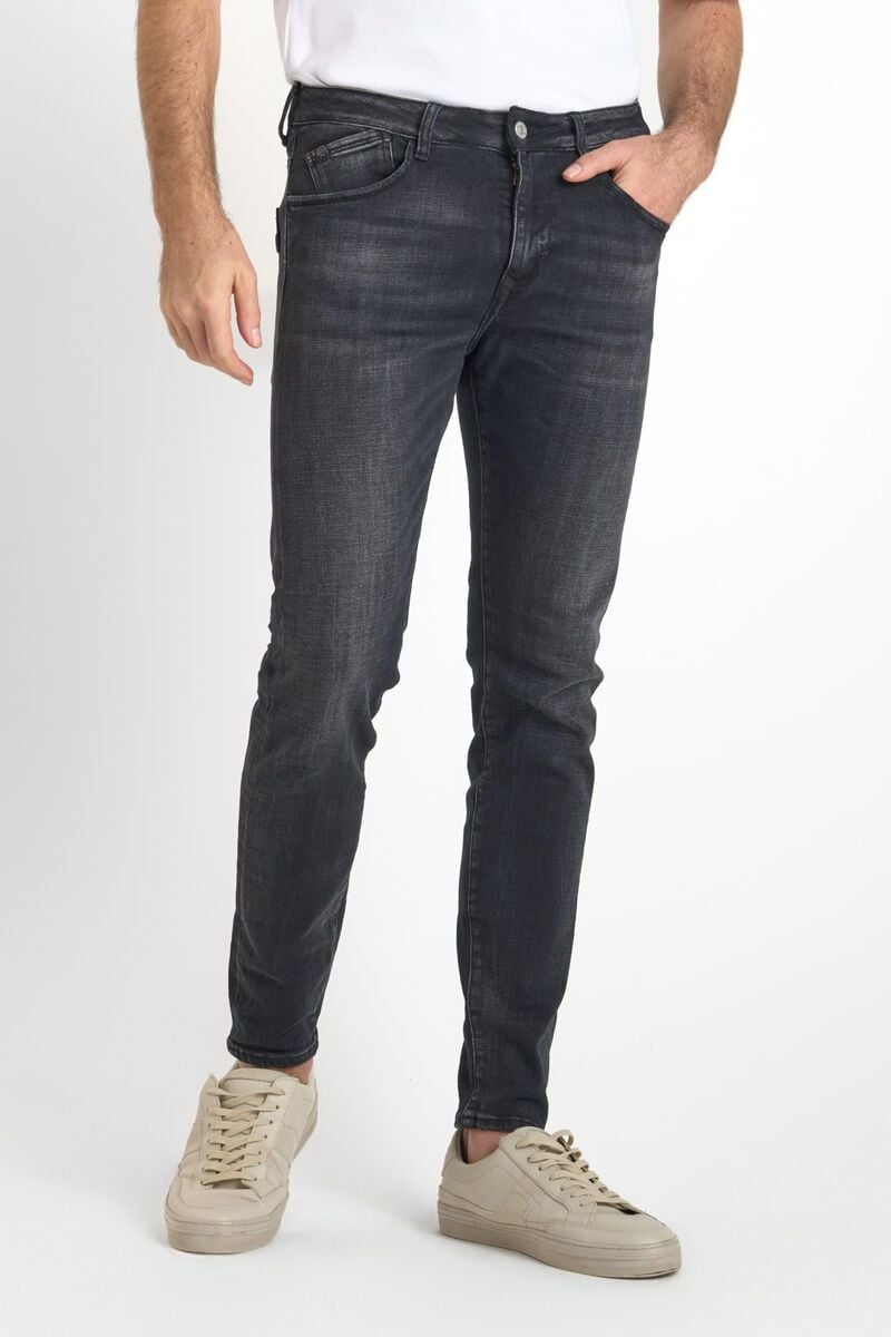 le temps des cerises Jeans power skinny 7/8ème noir N°1