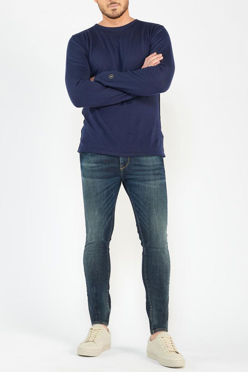 le temps des cerises Jeans power skinny 7/8ème vintage bleu N°1