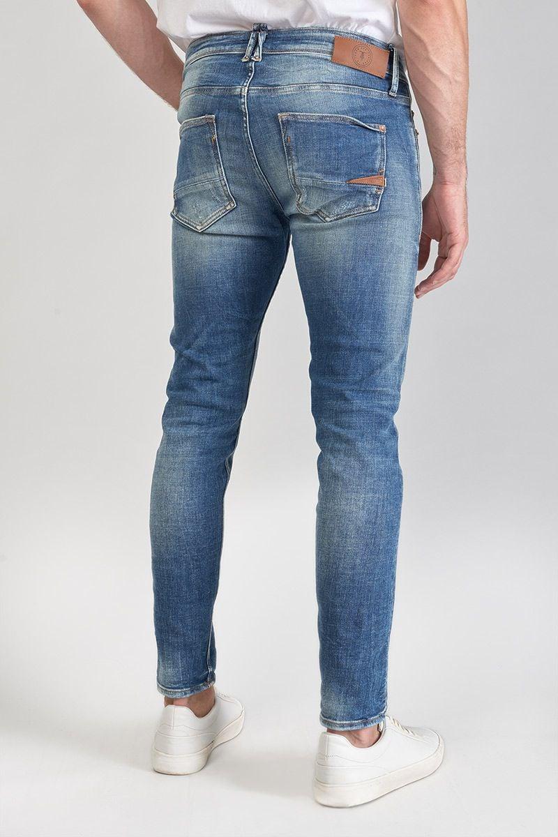 Le Temps Des Cerises Jeans Power Skinny Mistral 7/8ème Destroy Bleu N°3