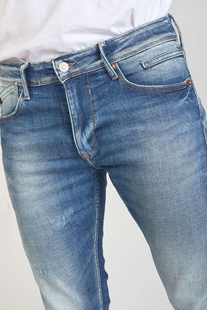 Le Temps Des Cerises Jeans Power Skinny Mistral 7/8ème Destroy Bleu N°3