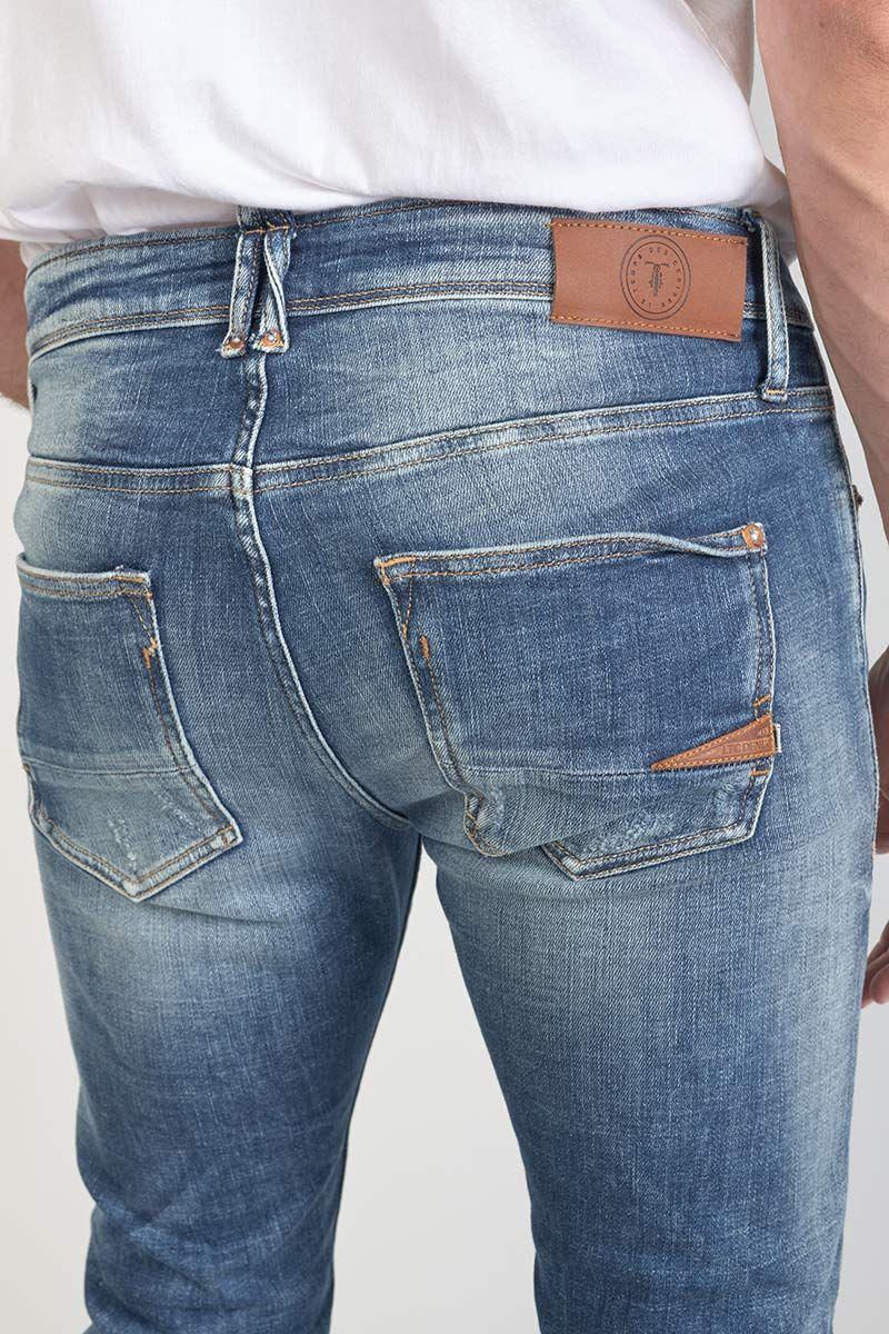 Le Temps Des Cerises Jeans Power Skinny Mistral 7/8ème Destroy Bleu N°3