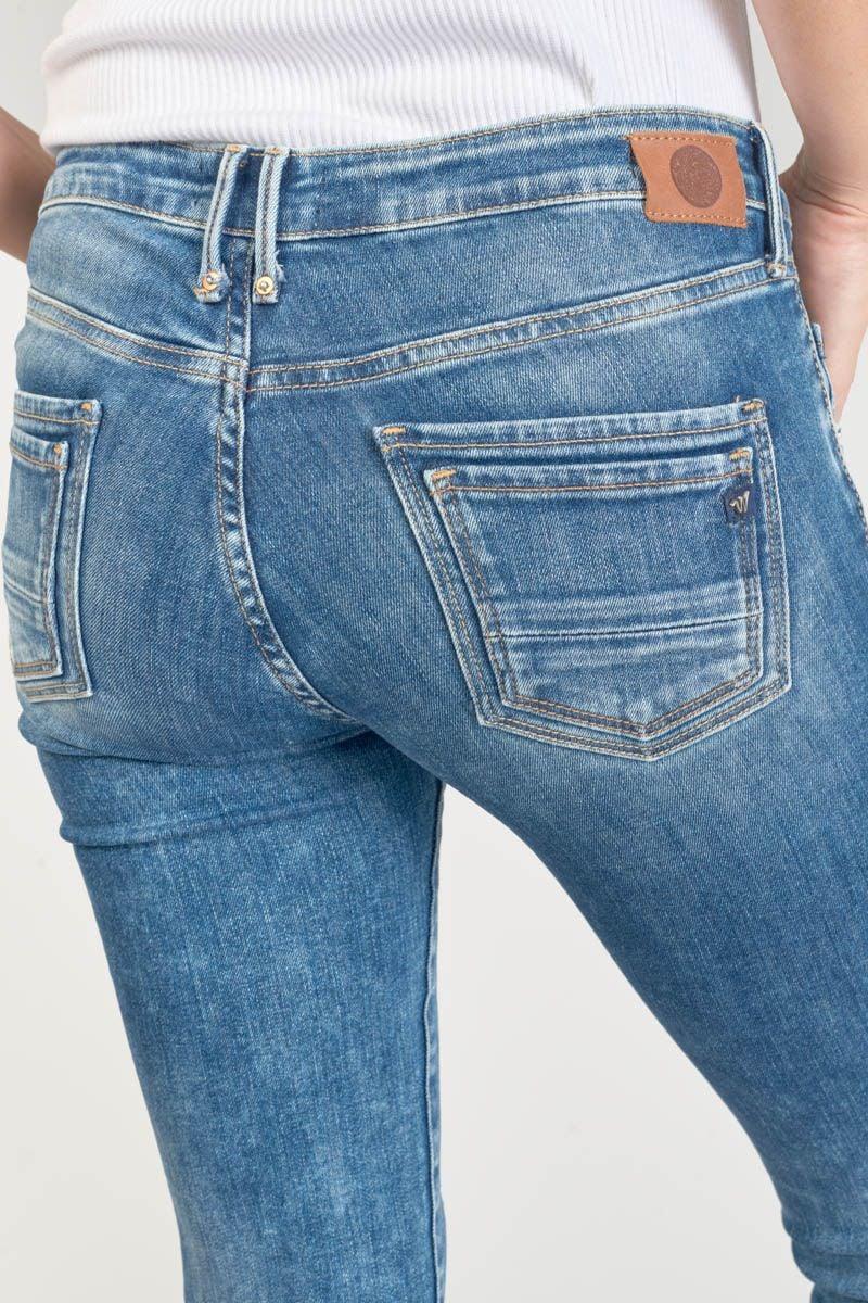 Le Temps Des Cerises Jeans Power Skinny Pounche 7/8ème Destroy Bleu N°3