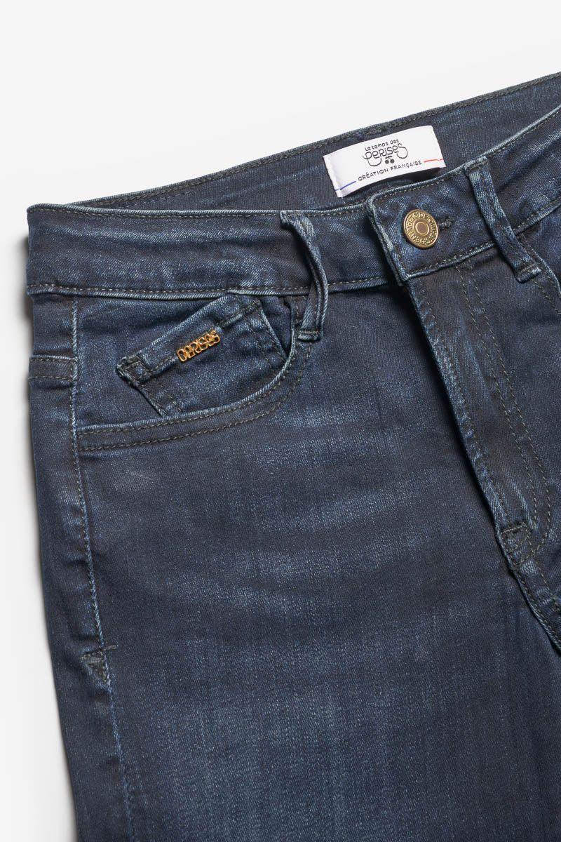 Le Temps Des Cerises Jeans Power Skinny Taille Haute Bleu-noir N°2