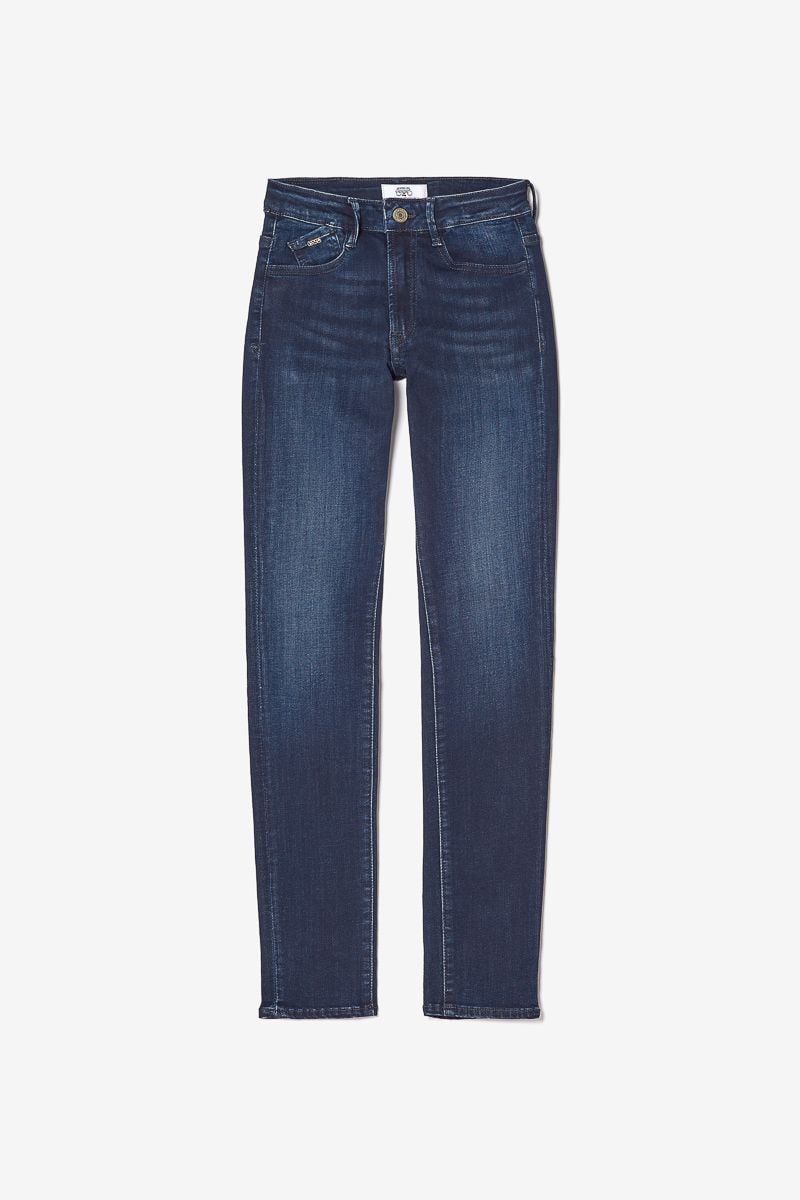 le temps des cerises Jeans power skinny taille haute bleu-noir N°2
