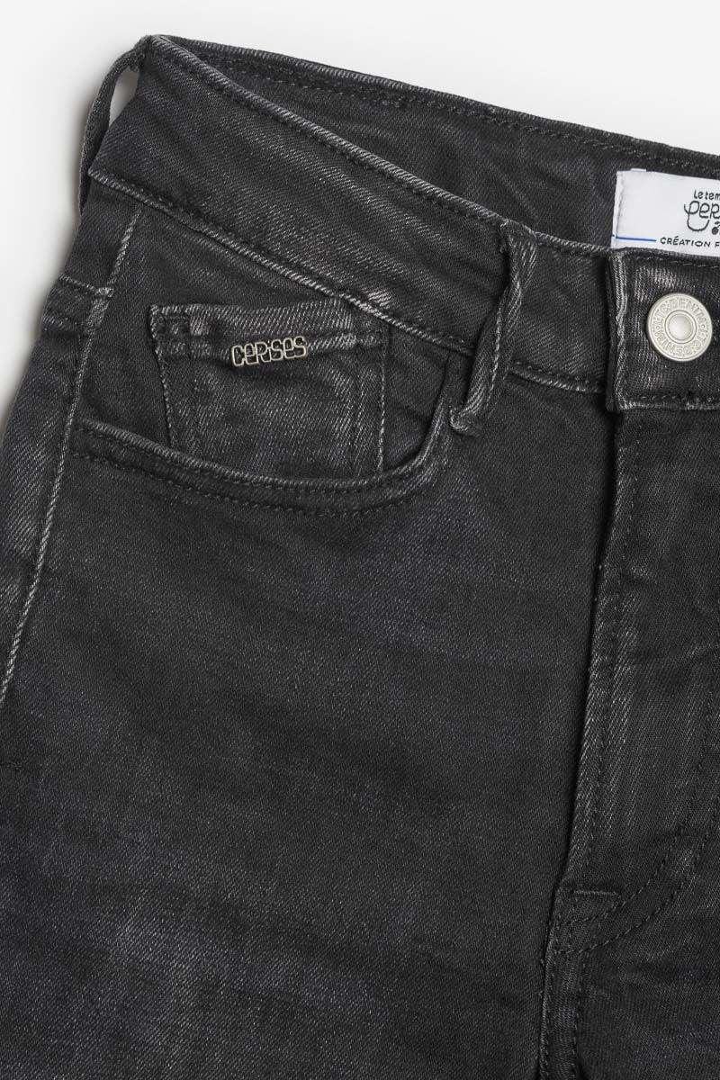 Le Temps Des Cerises Jeans Power Skinny Taille Haute Noir N°1