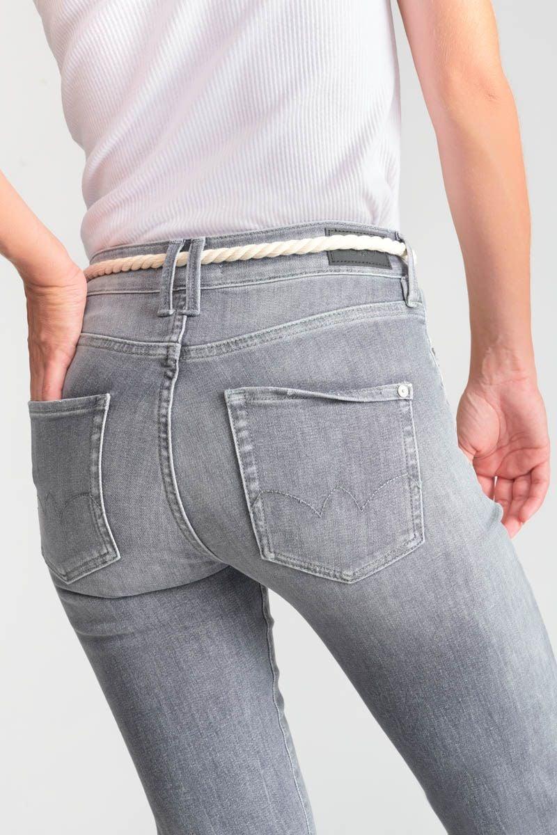 Le Temps Des Cerises Jeans Pricilia Taille Haute 7/8ème Gris N°3