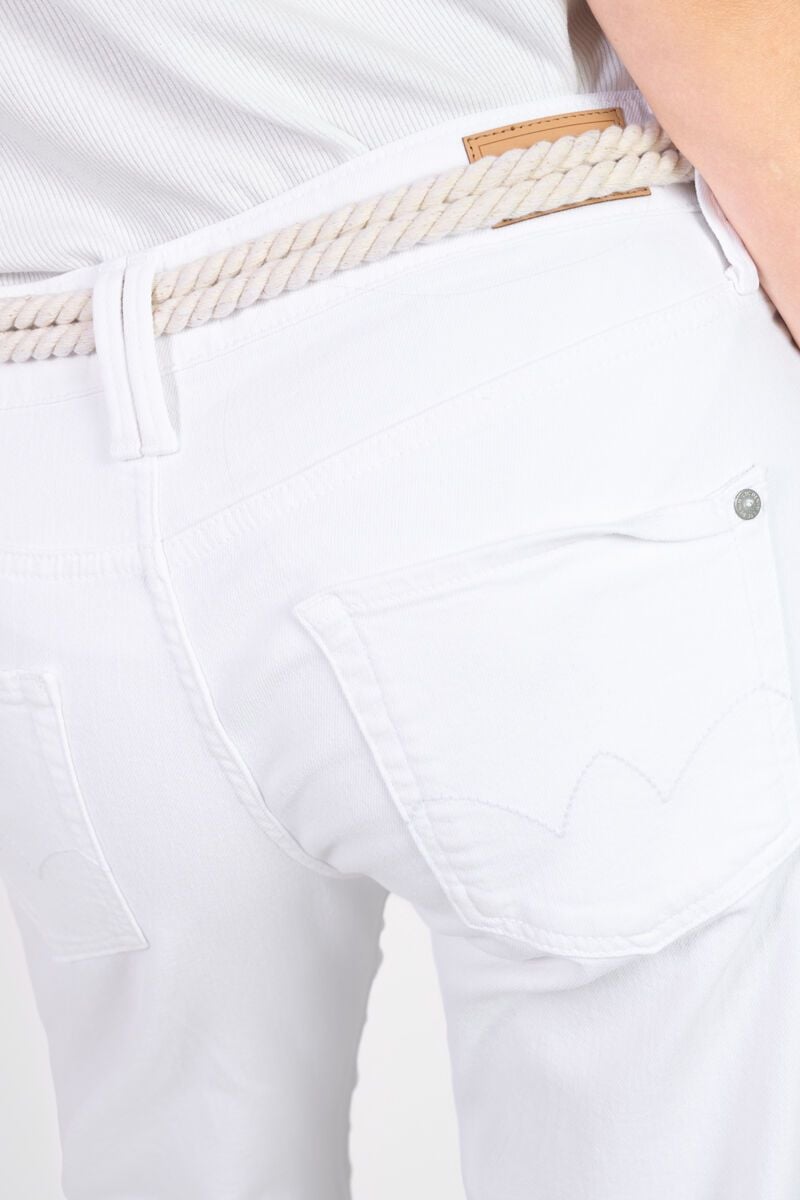 Le Temps Des Cerises Jeans Priska Taille Haute 7/8ème Blanc