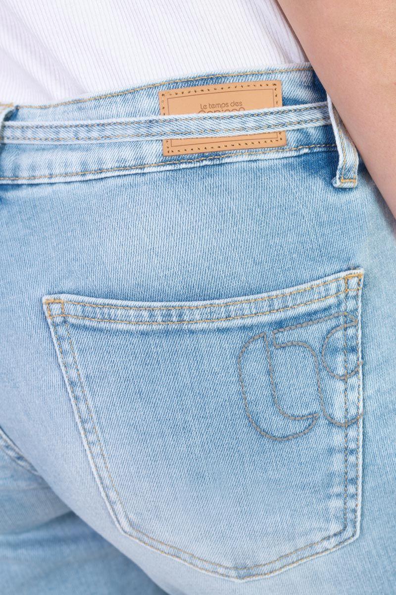 Le Temps Des Cerises Jeans Prisse Taille Haute 7/8ème Bleu N°5