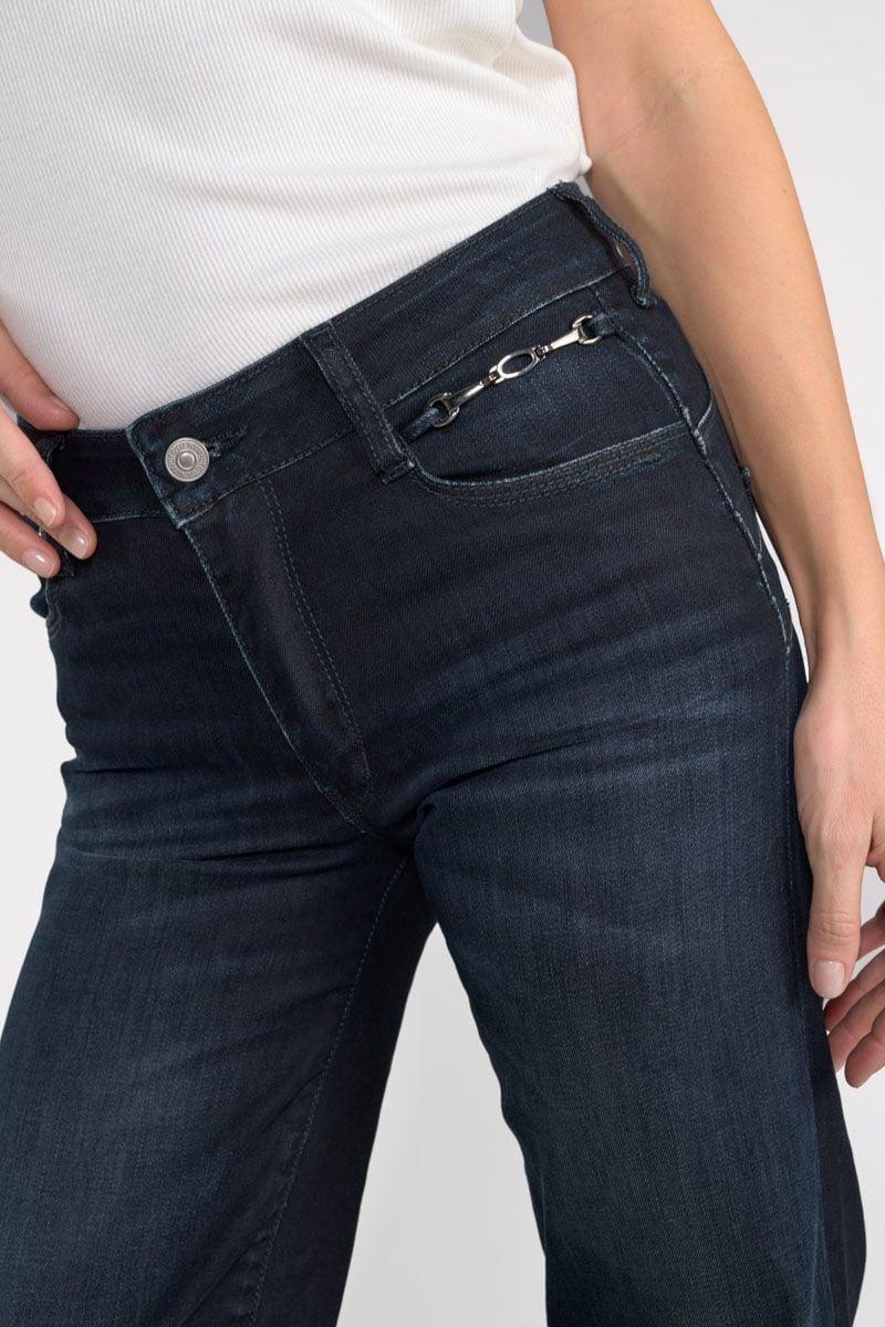 Le Temps Des Cerises Jeans Pulp Flare Aglae Taille Haute Bleu-noir N°2