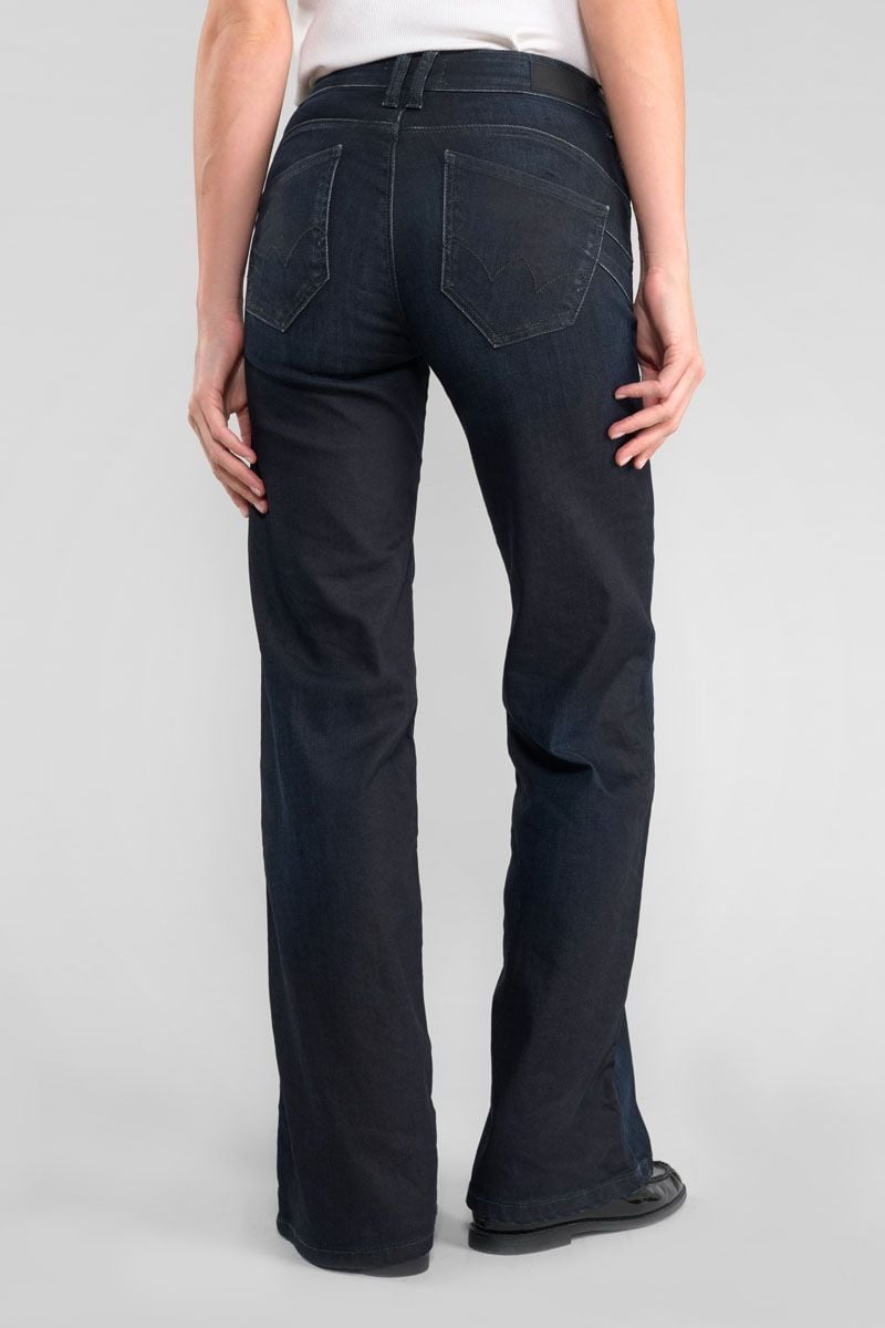Le Temps Des Cerises Jeans Pulp Flare Aglae Taille Haute Bleu-noir N°2