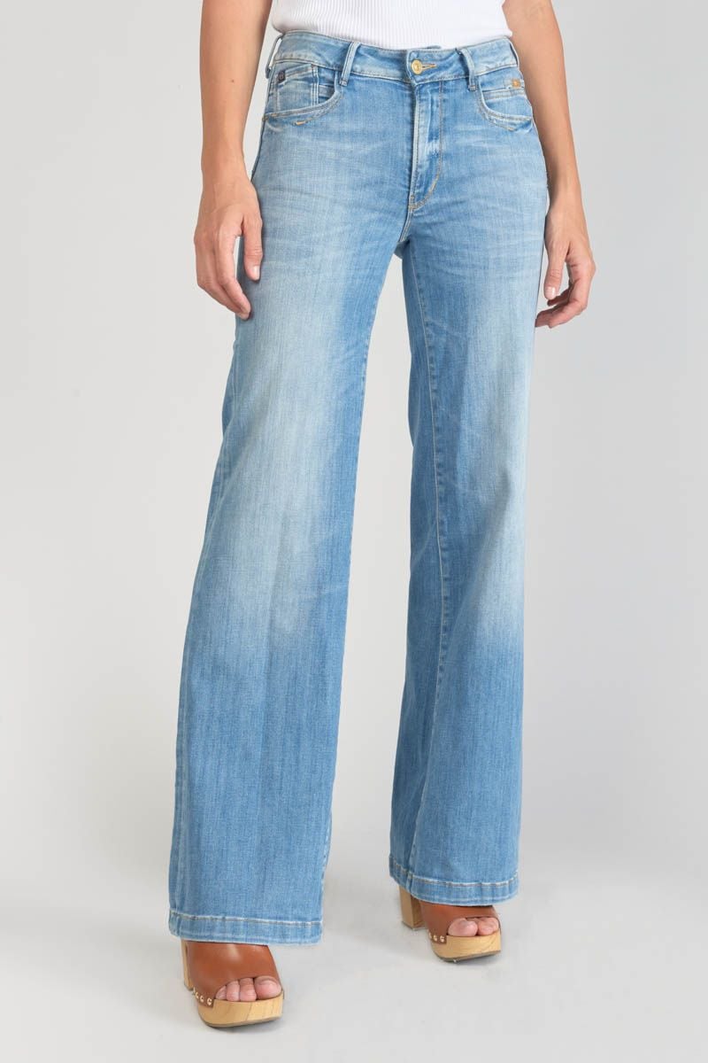 Le Temps Des Cerises Jeans Pulp Flare Axis Taille Haute Bleu N°4