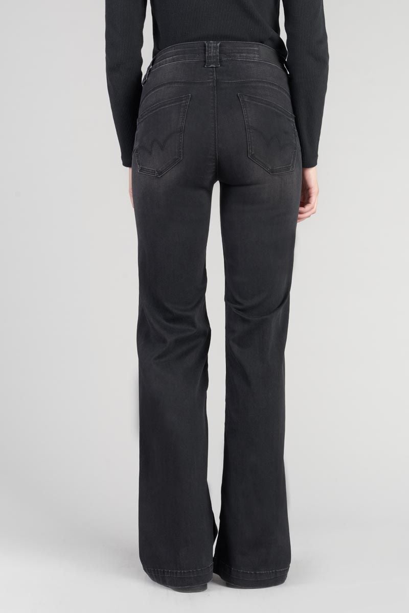 Le Temps Des Cerises Jeans Pulp Flare Favart Taille Haute Noir N°1
