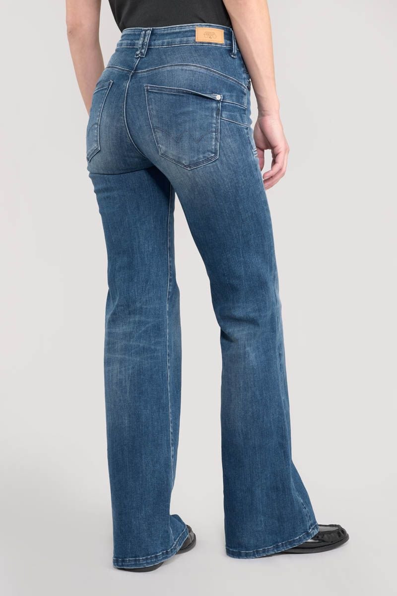 Le Temps Des Cerises Jeans Pulp Flare Lie Taille Haute Bleu N°3