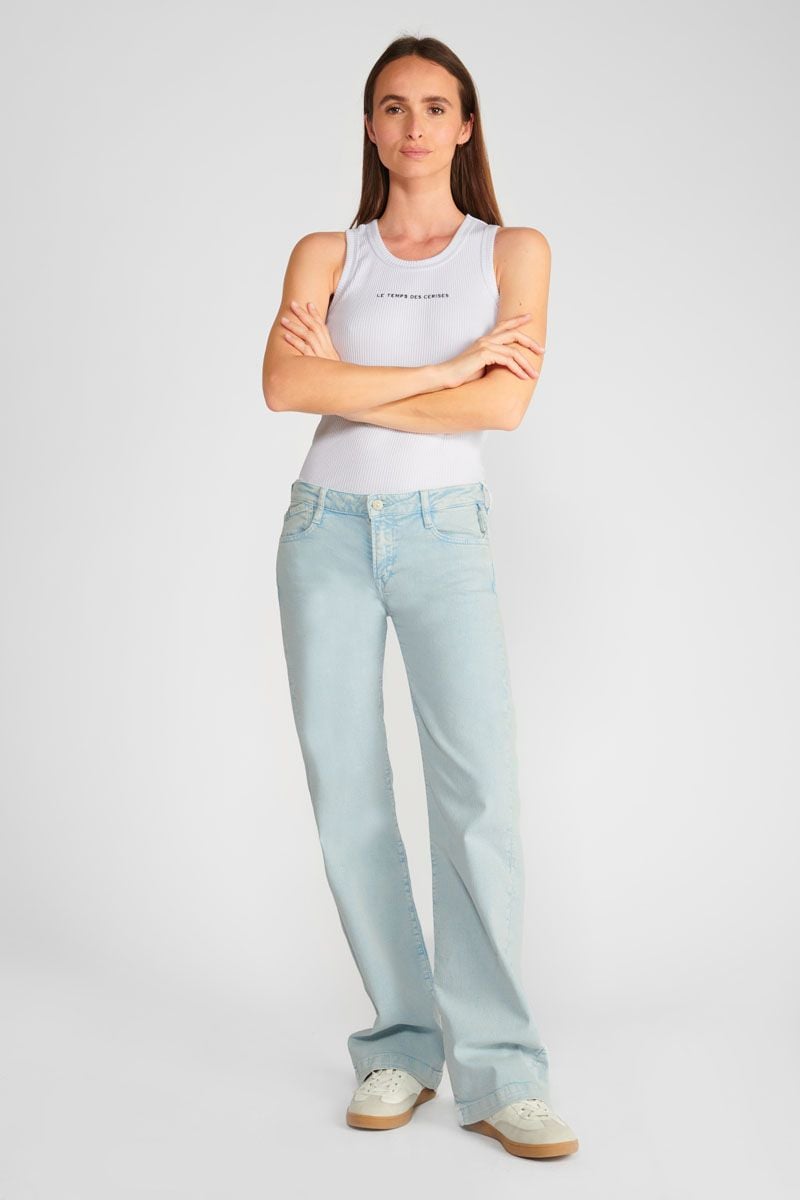 le temps des cerises Jeans pulp flare Maes bleu N°5