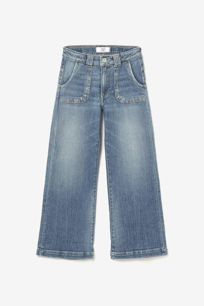 le temps des cerises Jeans pulp flare Pagge taille haute bleu N°3