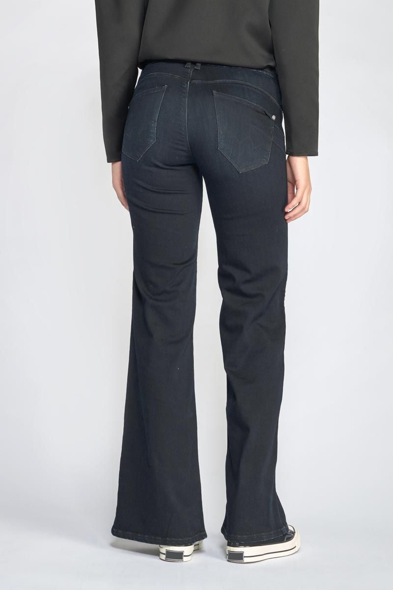 Le Temps Des Cerises Jeans Pulp Flare Sin Taille Haute Bleu-noir N°1