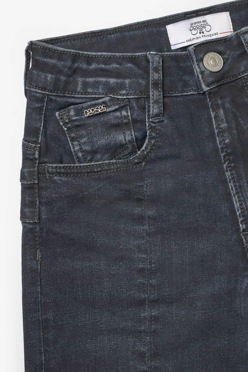 Le Temps Des Cerises Jeans Pulp Flare Sina Taille Haute Bleu-noir N°1