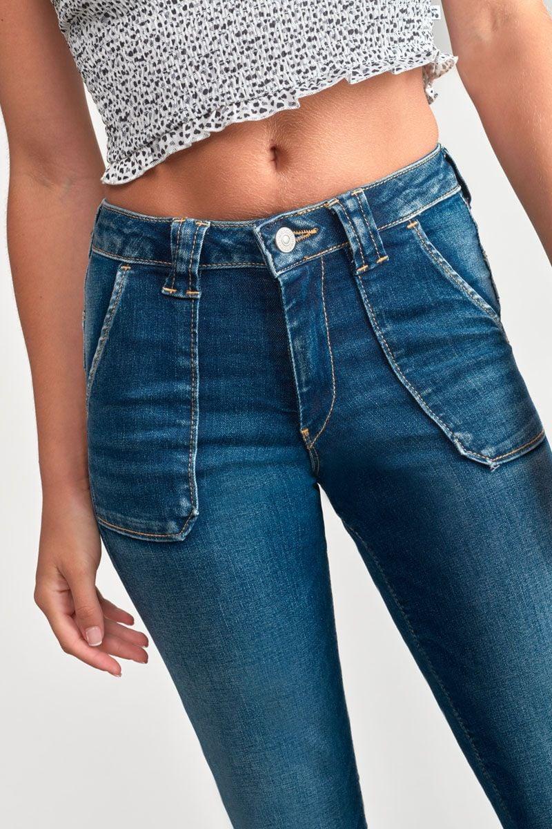 Le Temps Des Cerises Jeans Pulp Flare Taille Haute Bleu N°2