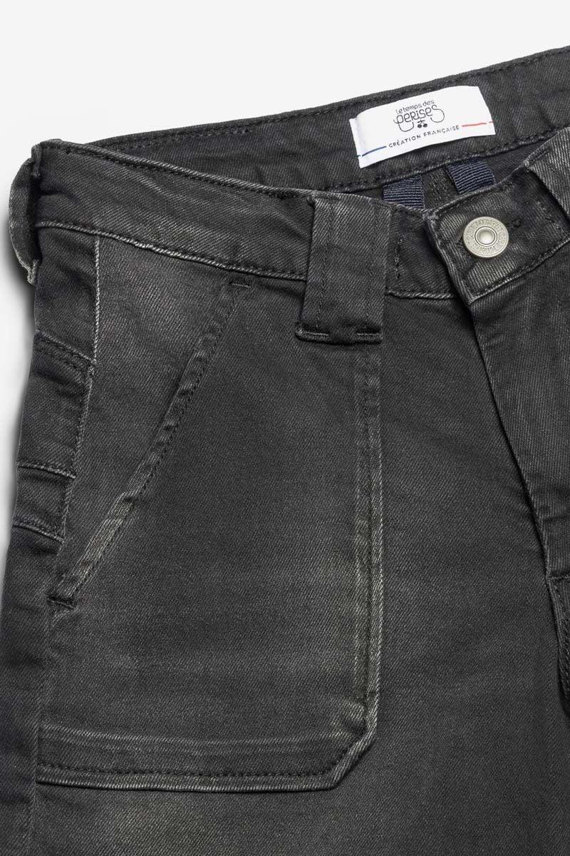 Le Temps Des Cerises Jeans Pulp Flare Taille Haute Noir N°1