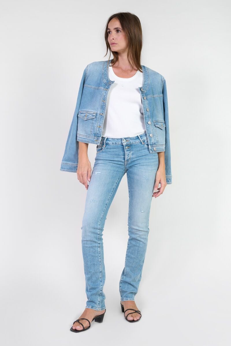 le temps des cerises Jeans pulp regular Argos destroy bleu N°4