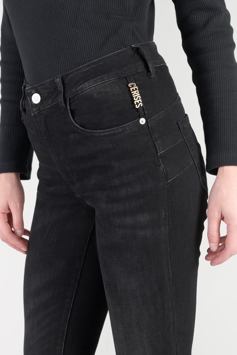 Le Temps Des Cerises Jeans Pulp Regular Tac Taille Haute Noir N°1
