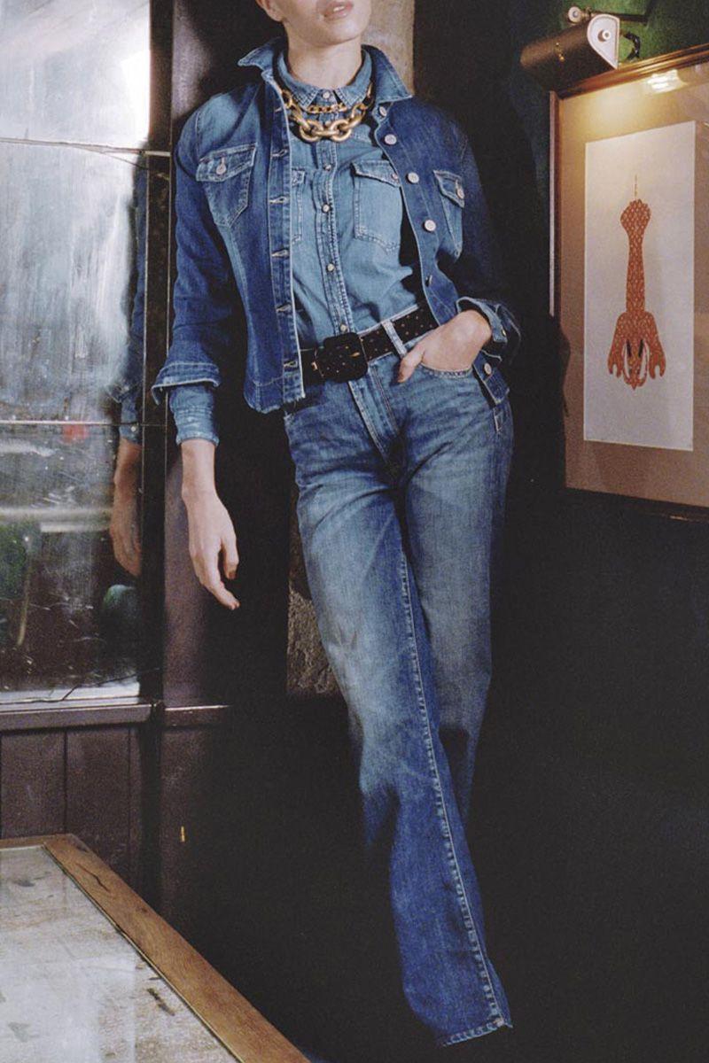 le temps des cerises Jeans pulp regular taille haute bleu N°2