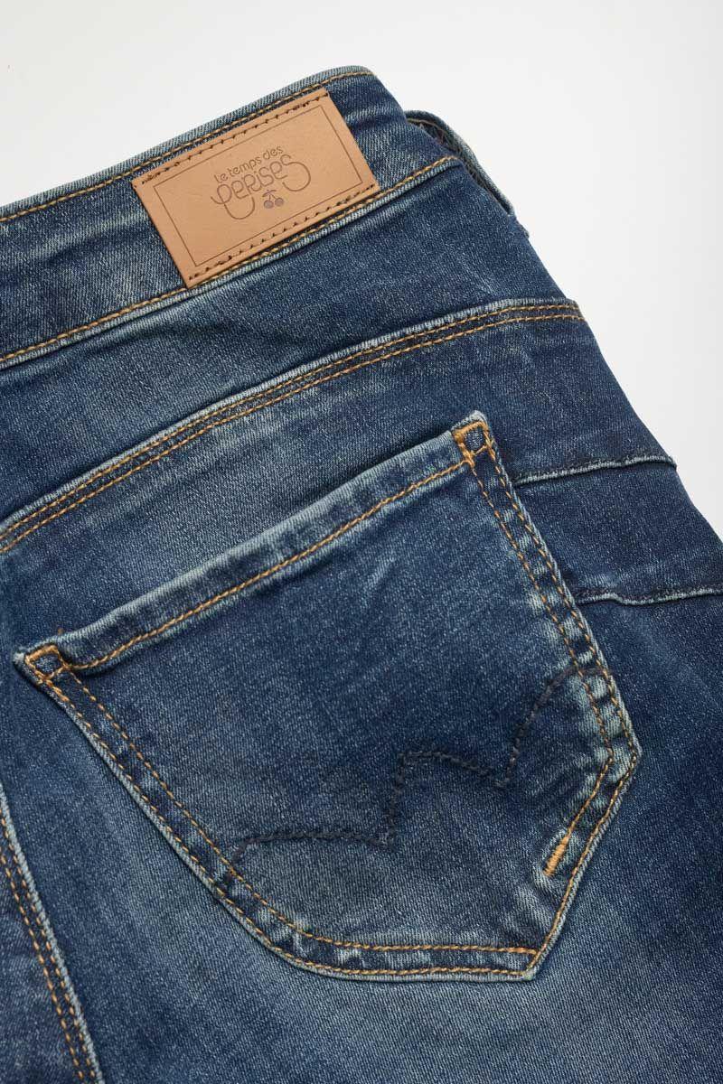 Le Temps Des Cerises Jeans Pulp Regular Taille Haute Vintage Bleu N°2