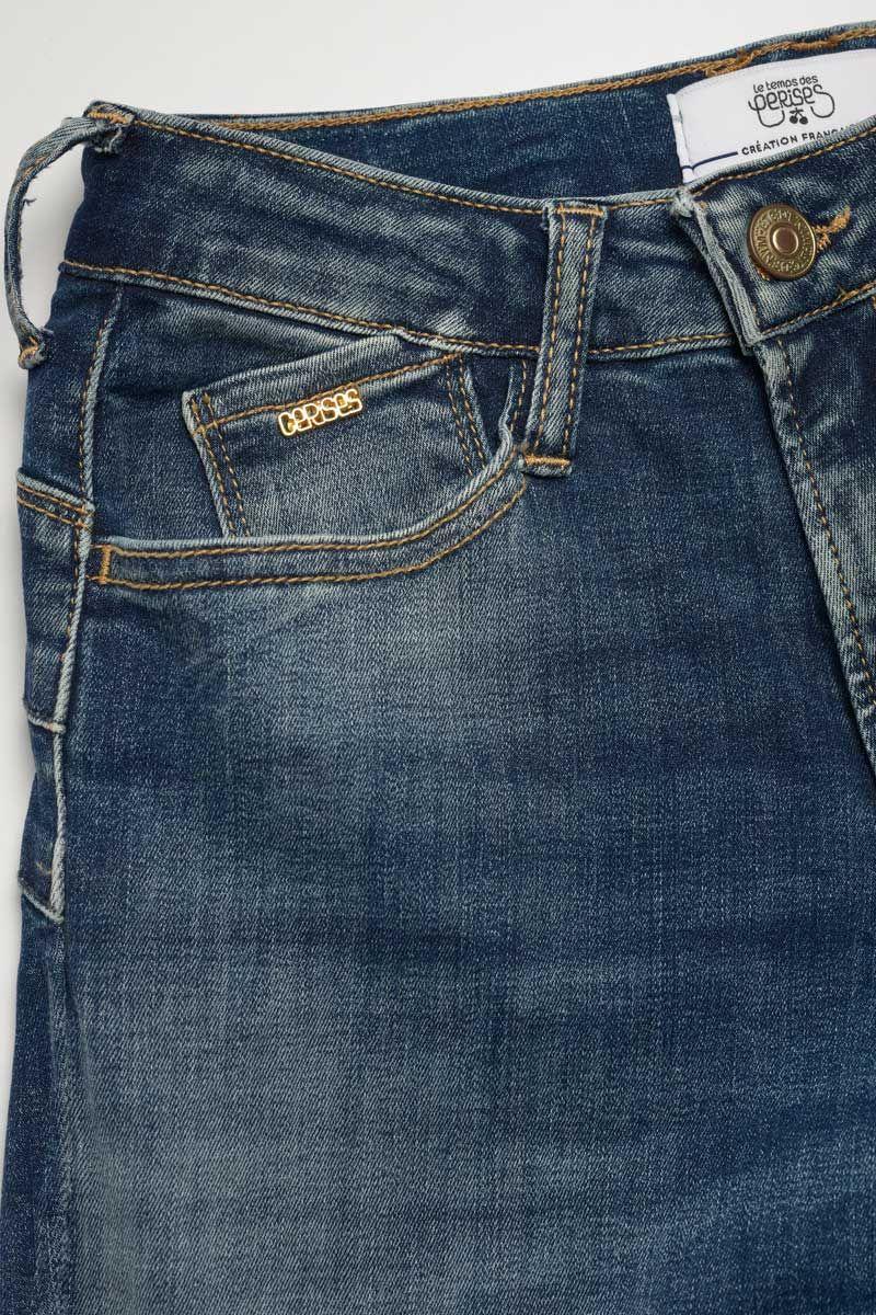 Le Temps Des Cerises Jeans Pulp Regular Taille Haute Vintage Bleu N°2
