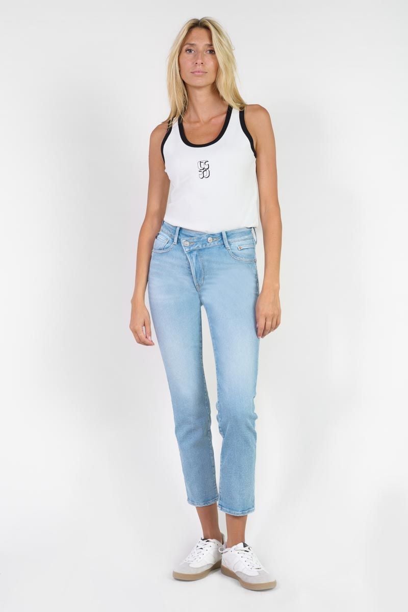 Le Temps Des Cerises Jeans Pulp Regular Zep Taille Haute 7/8ème Bleu N°5