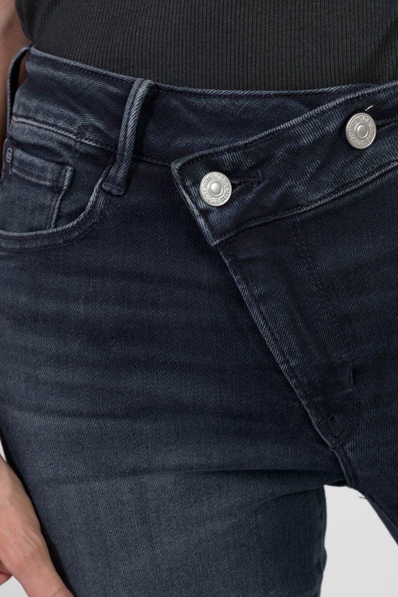 Le Temps Des Cerises Jeans Pulp Regular Zep Taille Haute 7/8ème Bleu-noir N°1