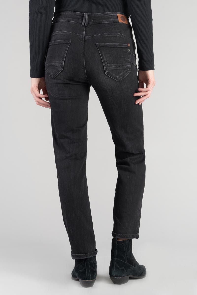Le Temps Des Cerises Jeans Pulp Regular Zep Taille Haute 7/8ème Destroy Noir N°1