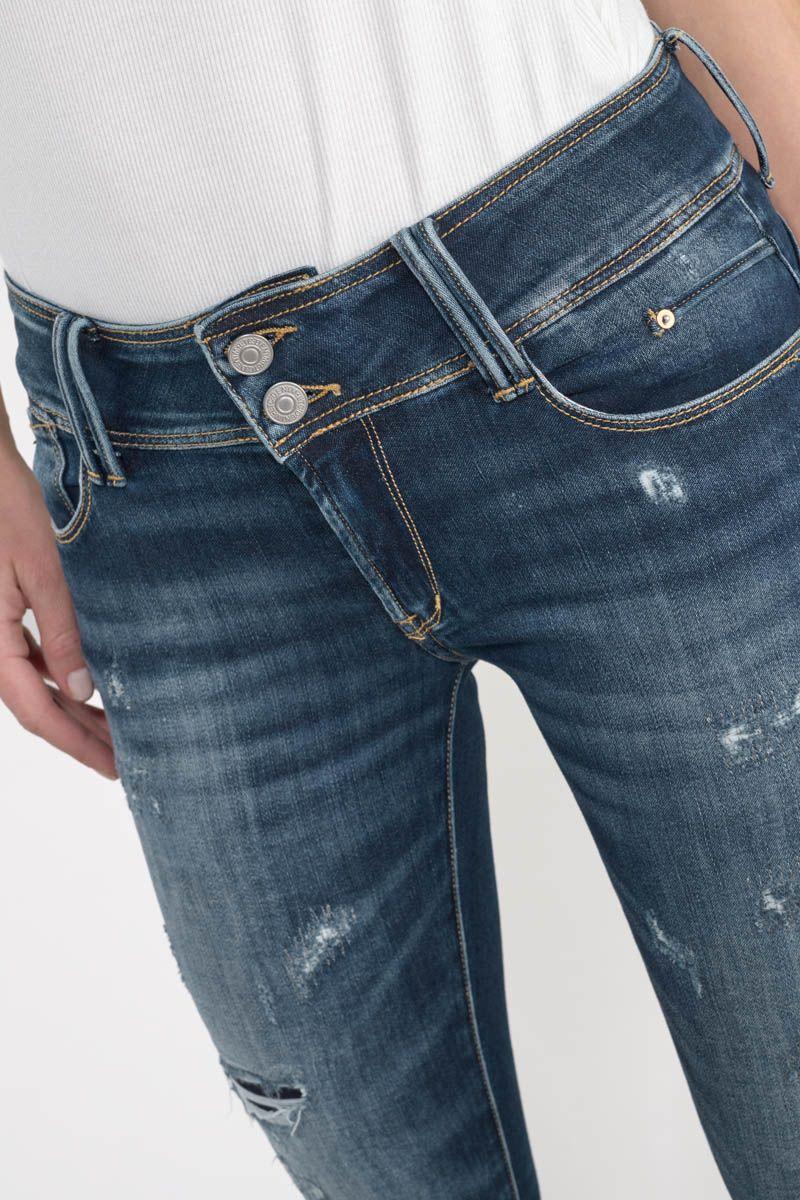 Le Temps Des Cerises Jeans Pulp Skinny Okolo 7/8ème Destroy Bleu N°2