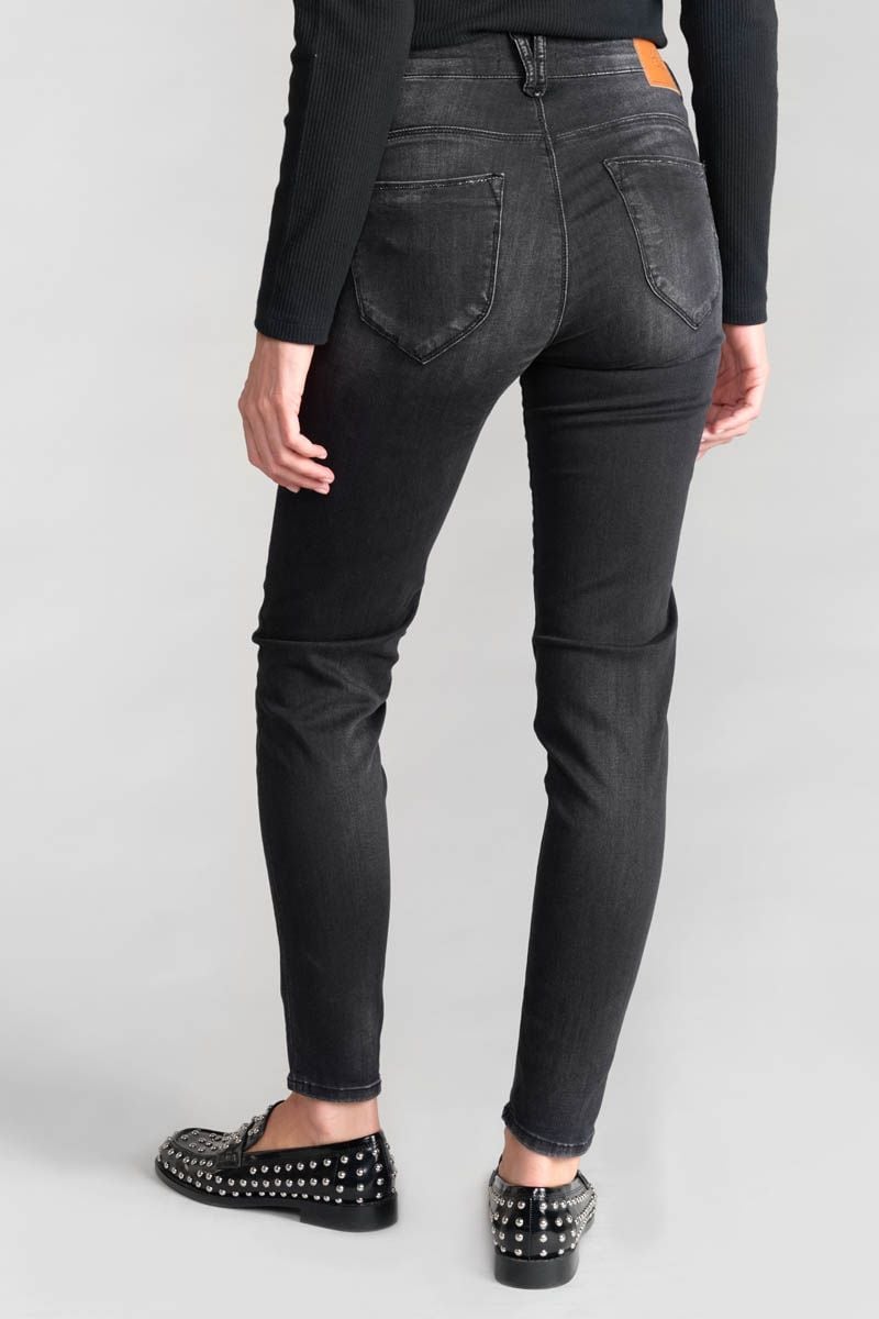 Le Temps Des Cerises Jeans Pulp Slim Acya Taille Haute 7/8ème Noir N°1
