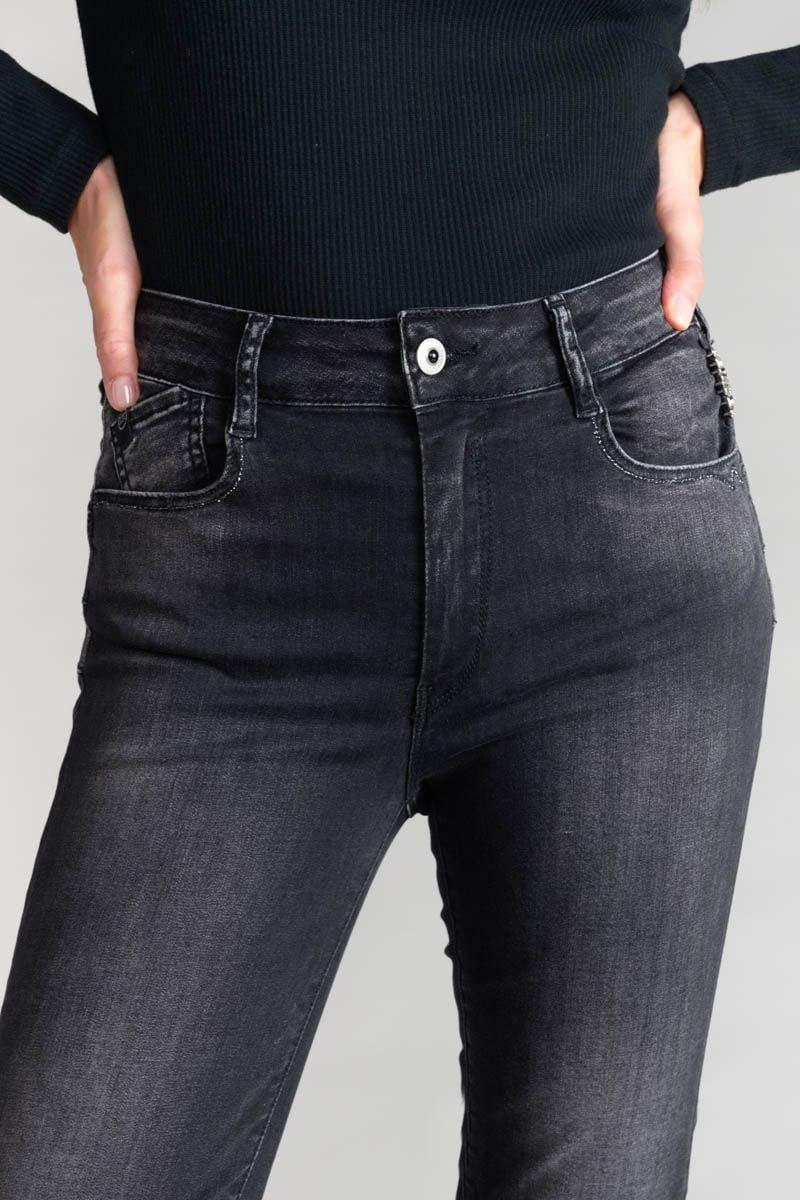 Le Temps Des Cerises Jeans Pulp Slim Acya Taille Haute 7/8ème Noir N°1
