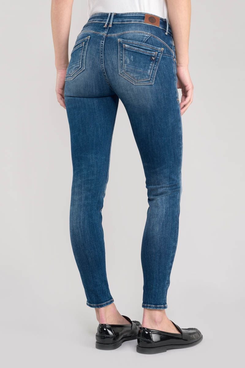 Le Temps Des Cerises Jeans Pulp Slim Almaz 7/8ème Destroy Bleu N°3